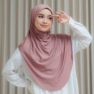BY.ARSY Talitha Bergo Instan Malay Spandex Lycra Curve Tanpa Label