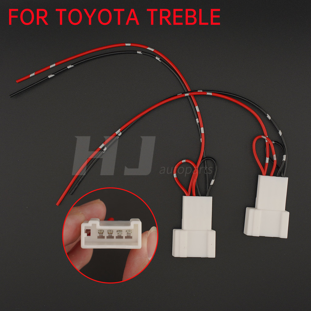 Jual 2pcs Car Treble Speaker Harness Adapter Wire Tweeter Auo Plug Car ...