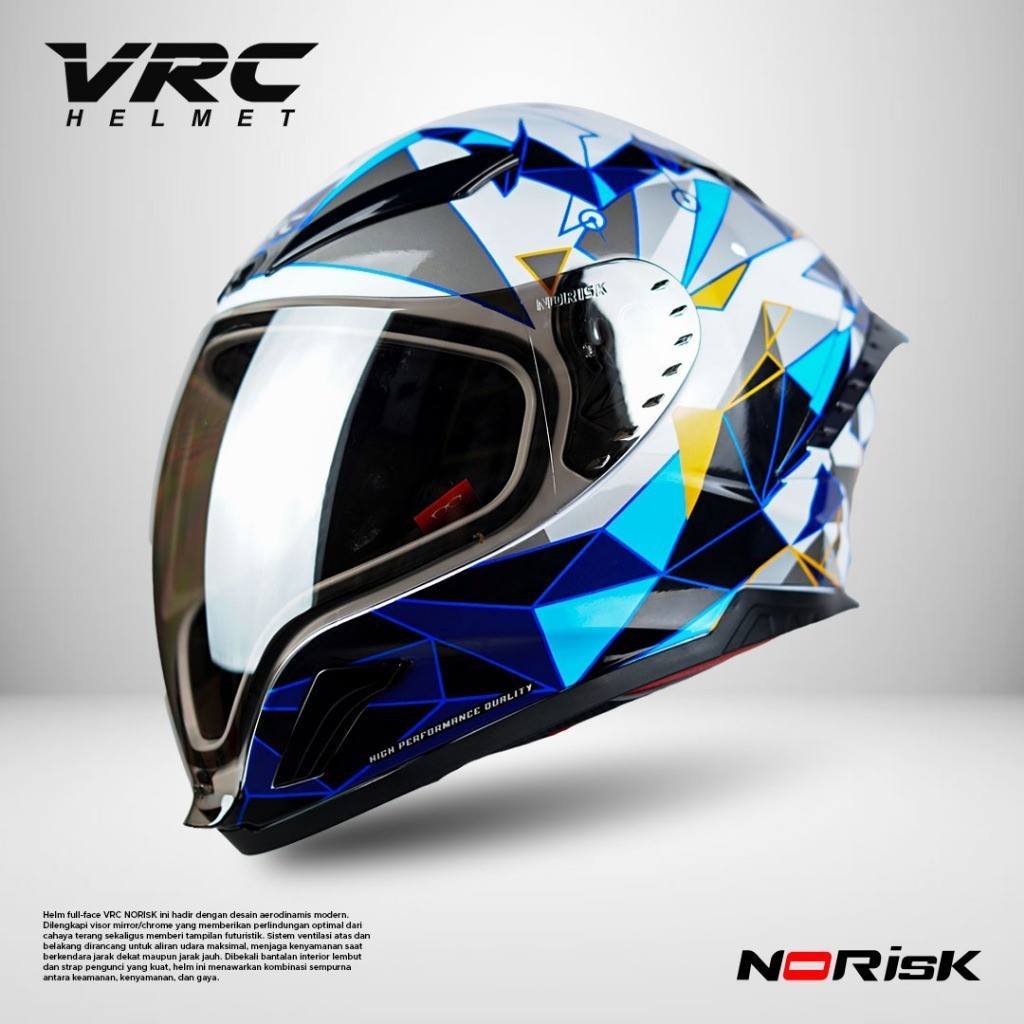 Jual Helm Vrc Platinum X Helm Kekinian Model Moduler SNI Dewasa ...