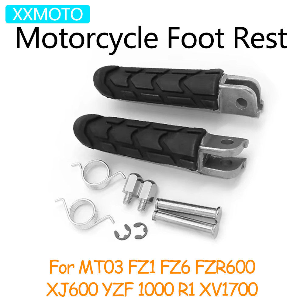 Paire de Repose Pieds Avant YAMAHA FZ6 / FZ8 / FZ1 N / FAZER 600 / 800 / 1000 1998 - 2016
