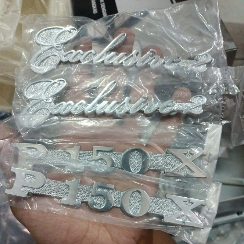 Jual emblem p150x dan exclusive bahan tebal | Shopee Indonesia