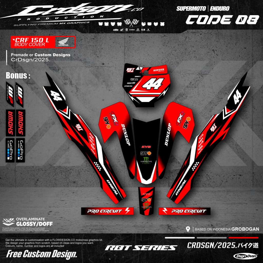 Jual Sticker Variasi RBT/GTX VEGA R NEW Stiker Striping Bebek Modif RBT ...