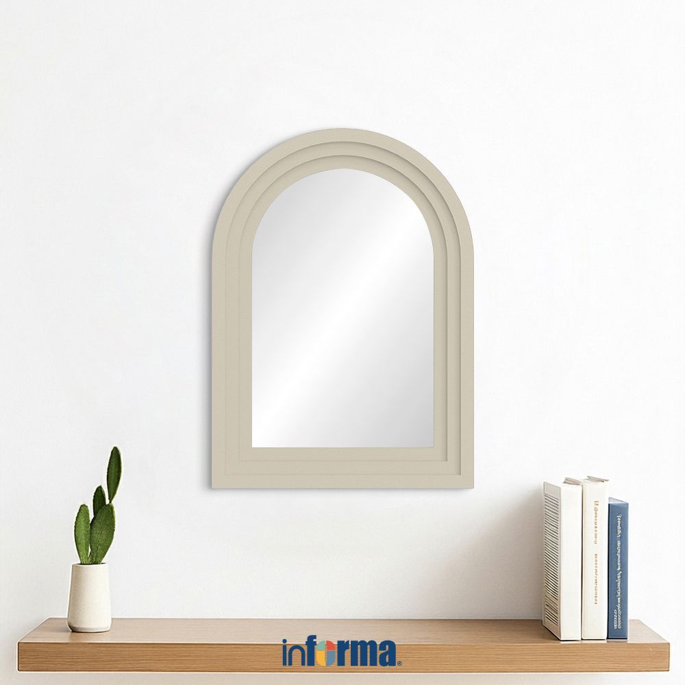 Jual Informa 40X55 cm Cermin Dinding Wm16 - Putih Wall Mirror Minimalis ...