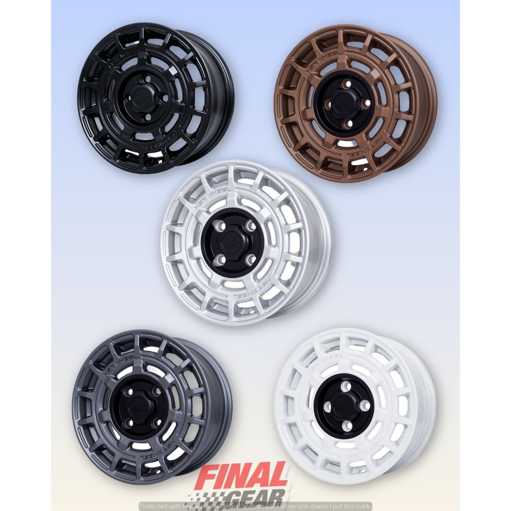 Jual velag mobil racing standar ring 14 4X100-4X114 rally look velg ...