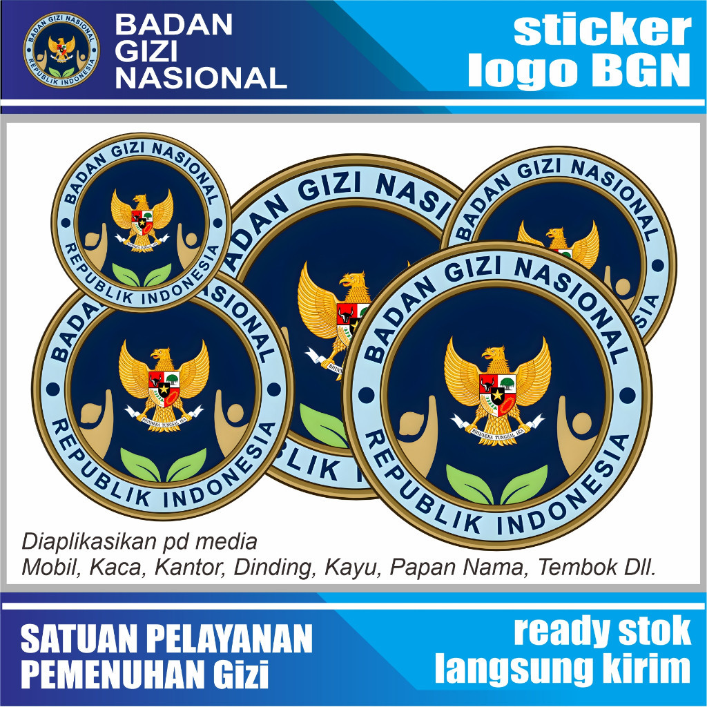 Jual Sticker Logo BGN / Sticker Badan Gizi Nasional | Sticker SPPG ...
