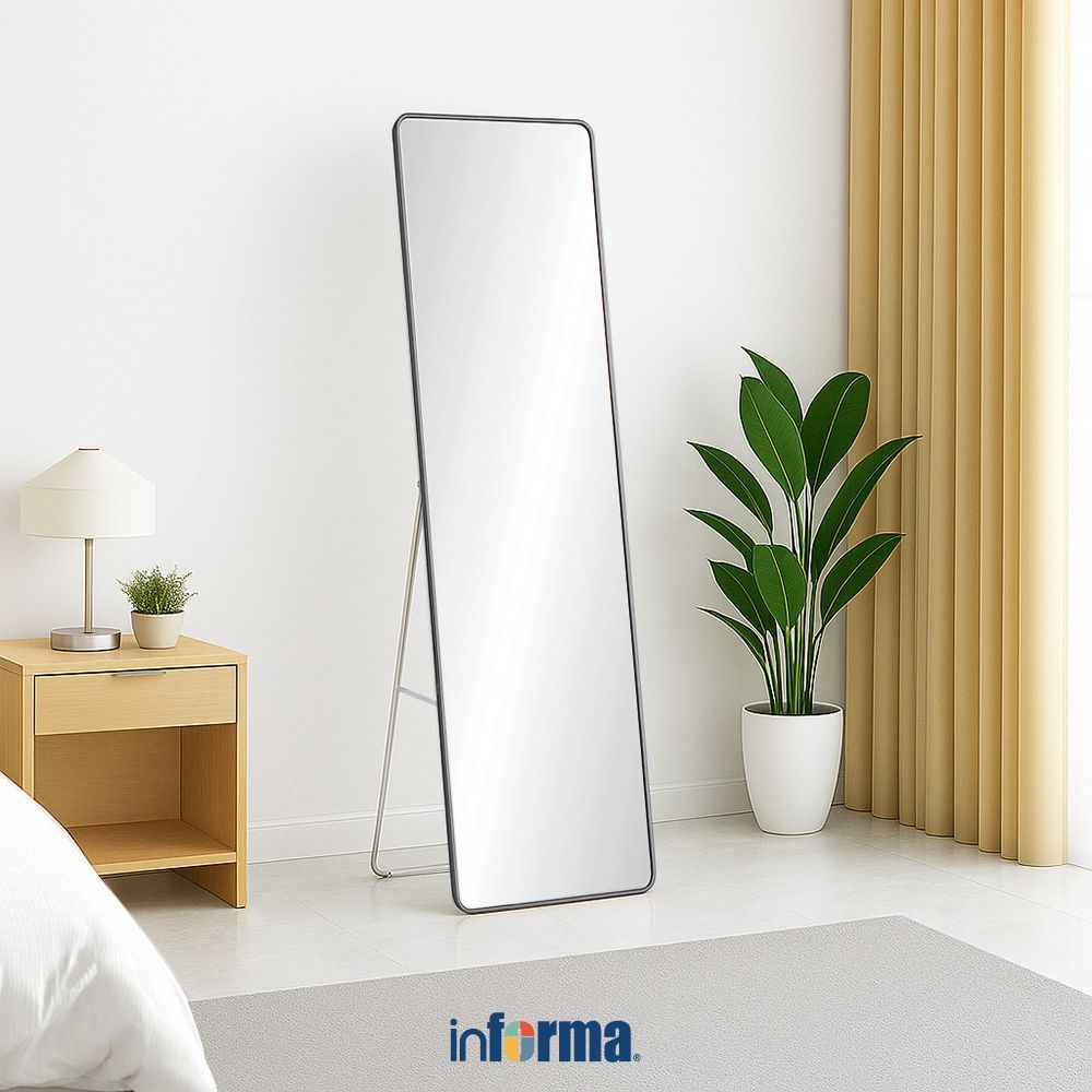 Jual Informa 40X150 cm Cermin Lantai Pro - Hitam Standing Floor Mirror ...