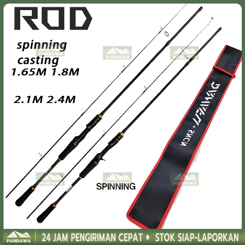 DAIWA Fishing Rod Reel Pancing Casting Reel Joran Pancing 1.6m/1.8m/2.1m Joran Spining Spining Reel Joran Pancing /pancingan set lengkap/joran tegek/Spinning joran/joran tegek/Murah Joran Pancing Serat Karbon Joran Pancing Ultra Ringan Joran Pancing