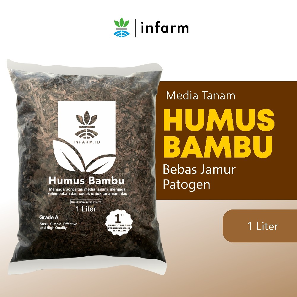 Jual INFARM - Humus Bambu Kering Media Tanam Organik Tanaman Hias ...