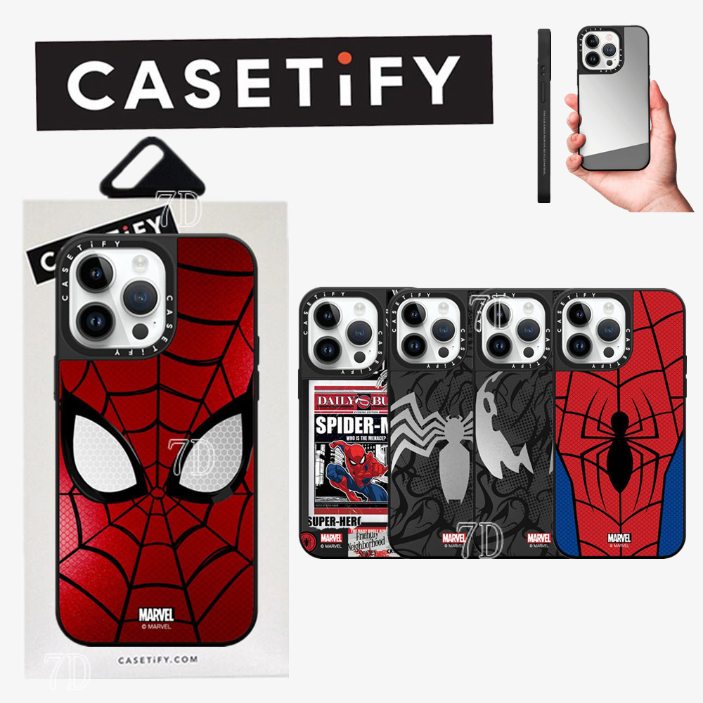 Jual CASETIFY Marvel Spider Man Mirror Phone Case with Box for