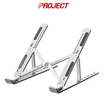 PJT Dudukan Laptop Lipat Multifungsi Cooling Kipas Laptop Portable Aluminium Adjustable Anti