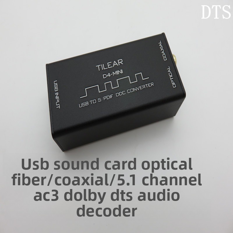 Jual USB Sound Card Supports DTS/AC3/SPF gital Optical Coaxial Decong 5 ...