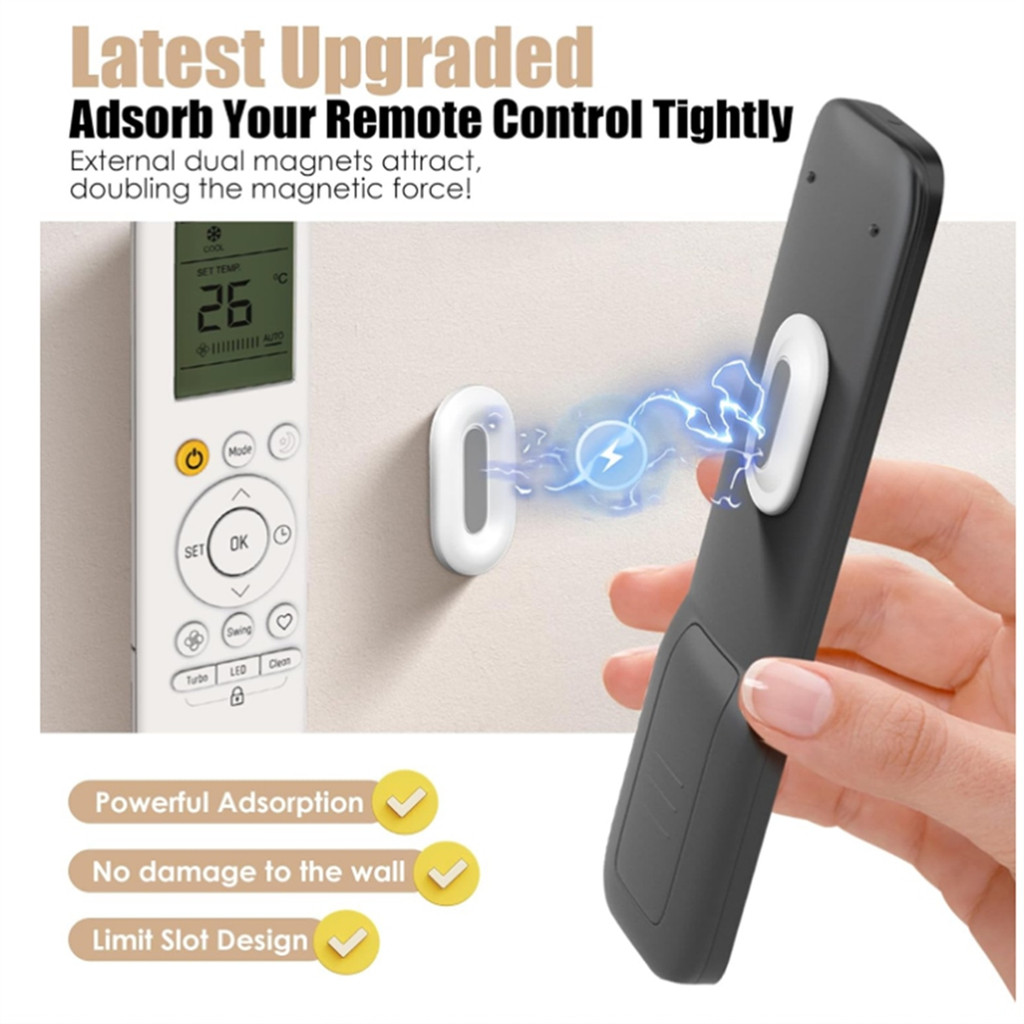 Jual A84Z 6 Pair Magnetic Remote Control Holder Wall Mount,Small ...