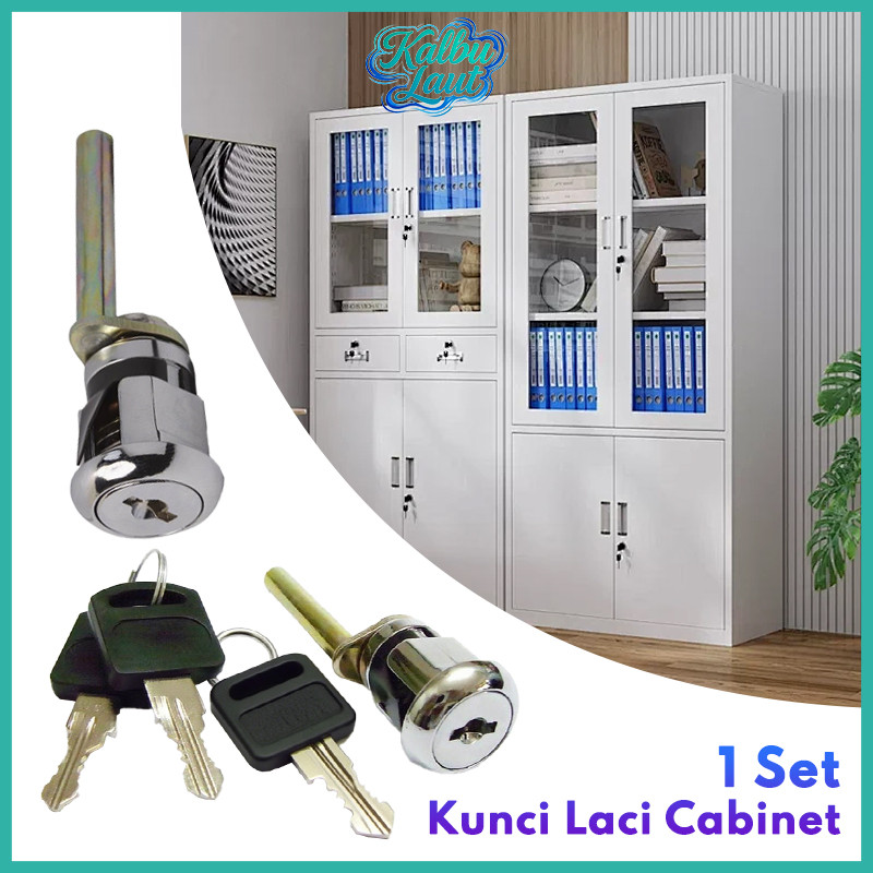 Jual Kunci Laci Cabinet 3 Titik Long Lock Cylinder Cam Lock Lemari ...
