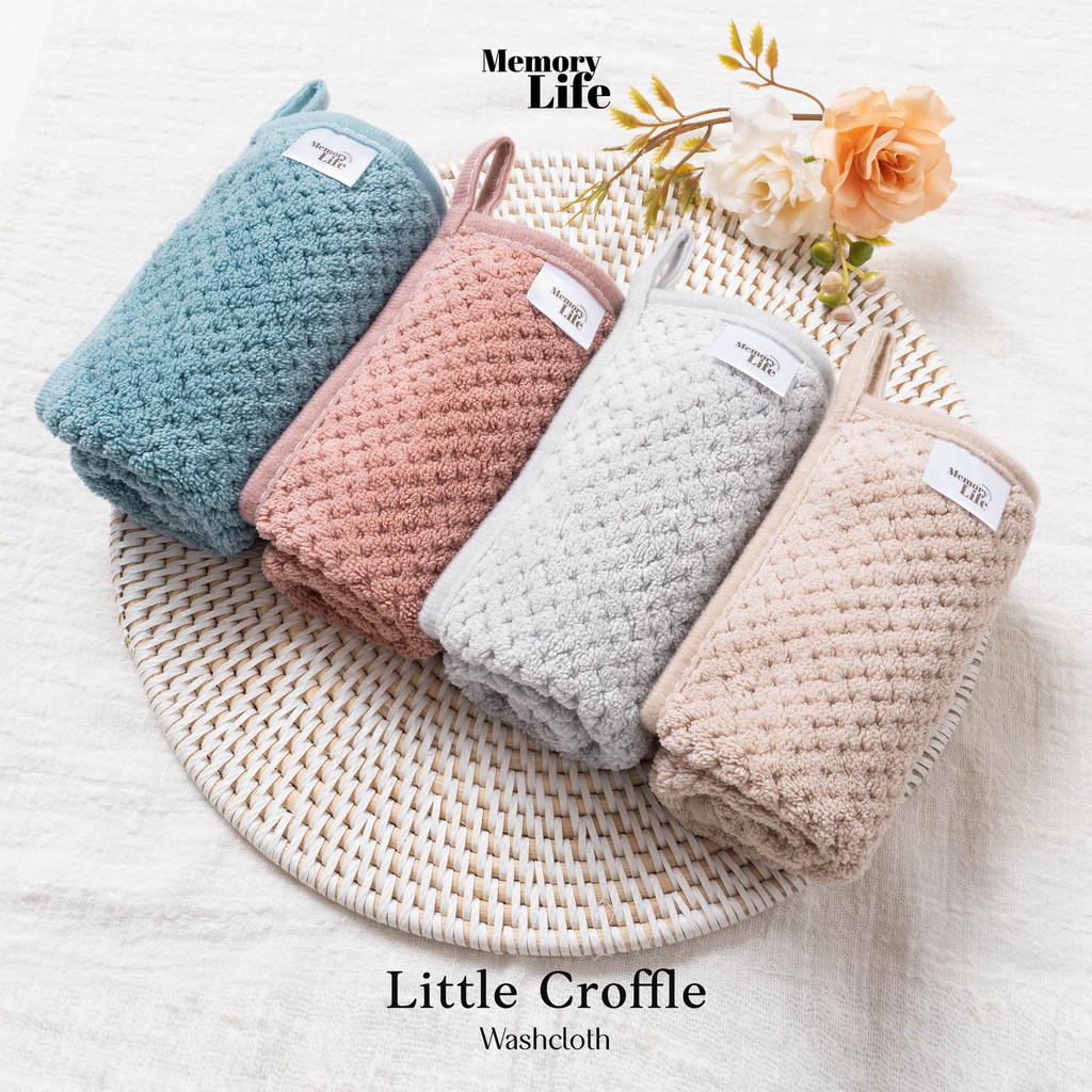 Jual MemoryLife - Little Croffle Washcloth | Handuk Mini 3pcs | Handuk ...