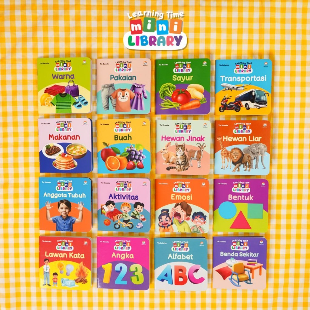 Jual (Isi 16 Buku) Learning Time Mini Library Buku Anak 0+ Buku Balita ...