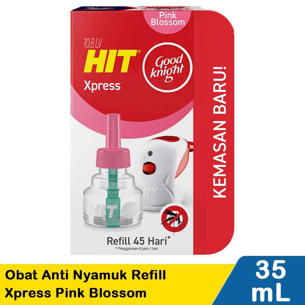 Jual HIT ANTI NYAMUK REFILL XPRESS PINK BLOSSOM 35mL | Shopee Indonesia