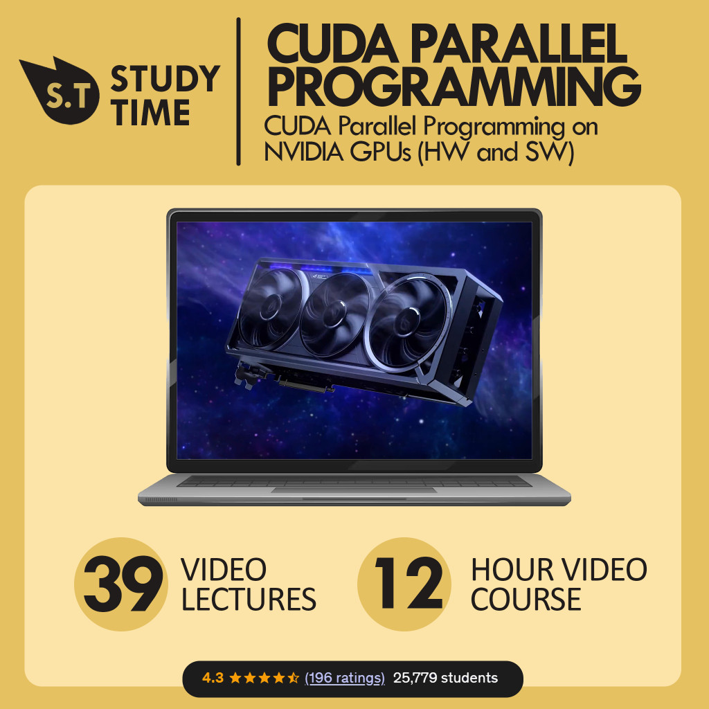 Jual [Video Course] CUDA Parallel Programming on NVIDIA GPUs (HW and SW ...