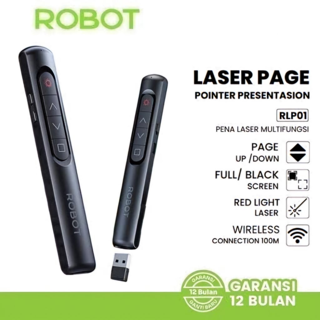 Jual Pointer persentasi ROBOT RLP01 laser pointer 100 meter | Shopee ...