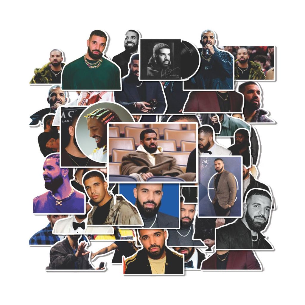 Jual COD 50 PCS Stiker Drake Rapper Stiker Tahan Air – Ideal untuk ...
