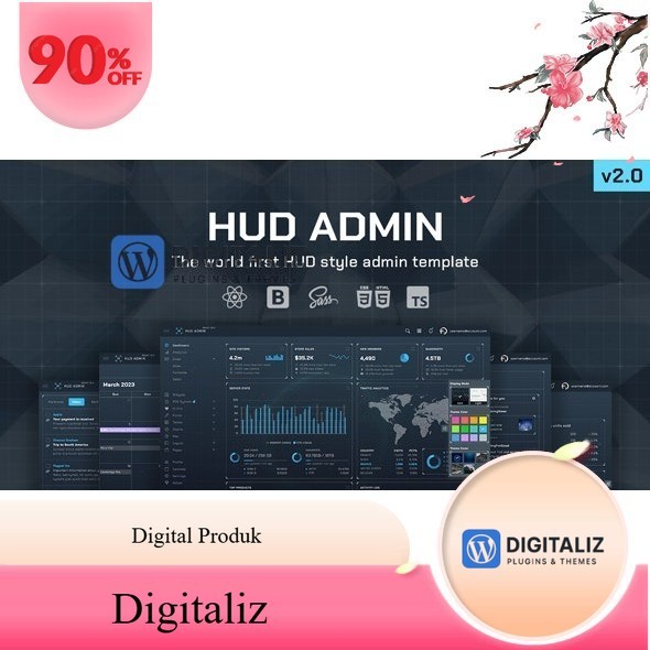 Jual HUD – React 18 Bootstrap Admin Template | Shopee Indonesia
