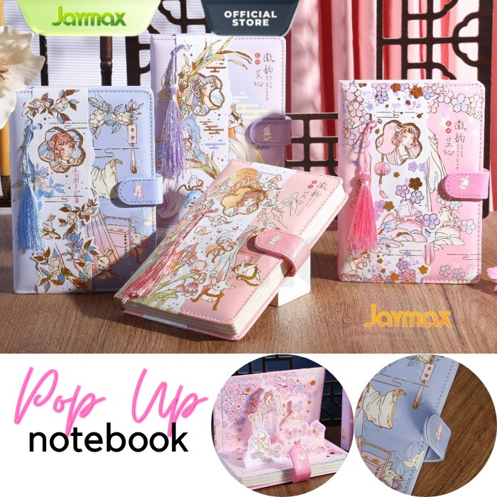 Jual Magnetic Notebook Lady Samurai / Diary Jurnal agenda Buku tulis ...