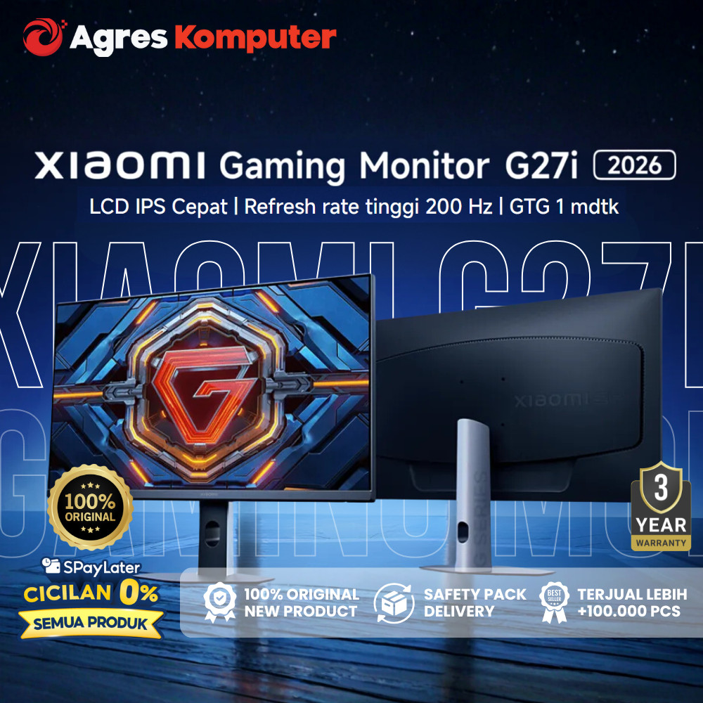 Jual XIAOMI GAMING MONITOR 27 INCH G27I 2026 IPS FHD 1080P 1MS 200HZ Sg 11134201 82275