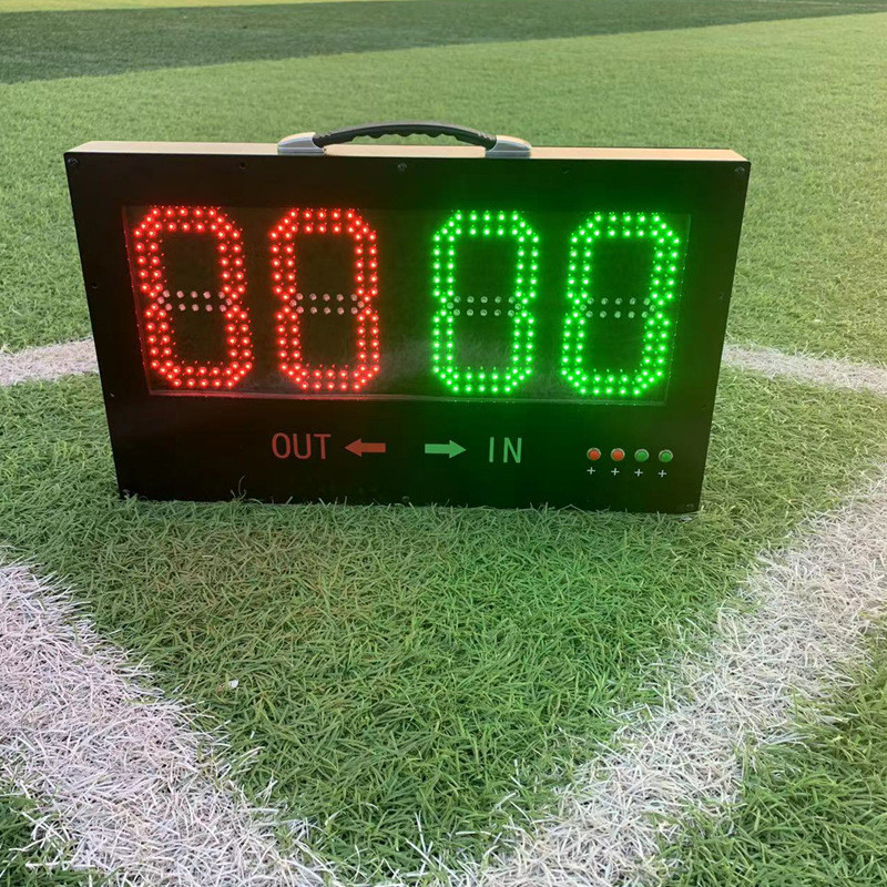 Jual 1-Side Electronic Football Referee Board: Substitution & Injury ...