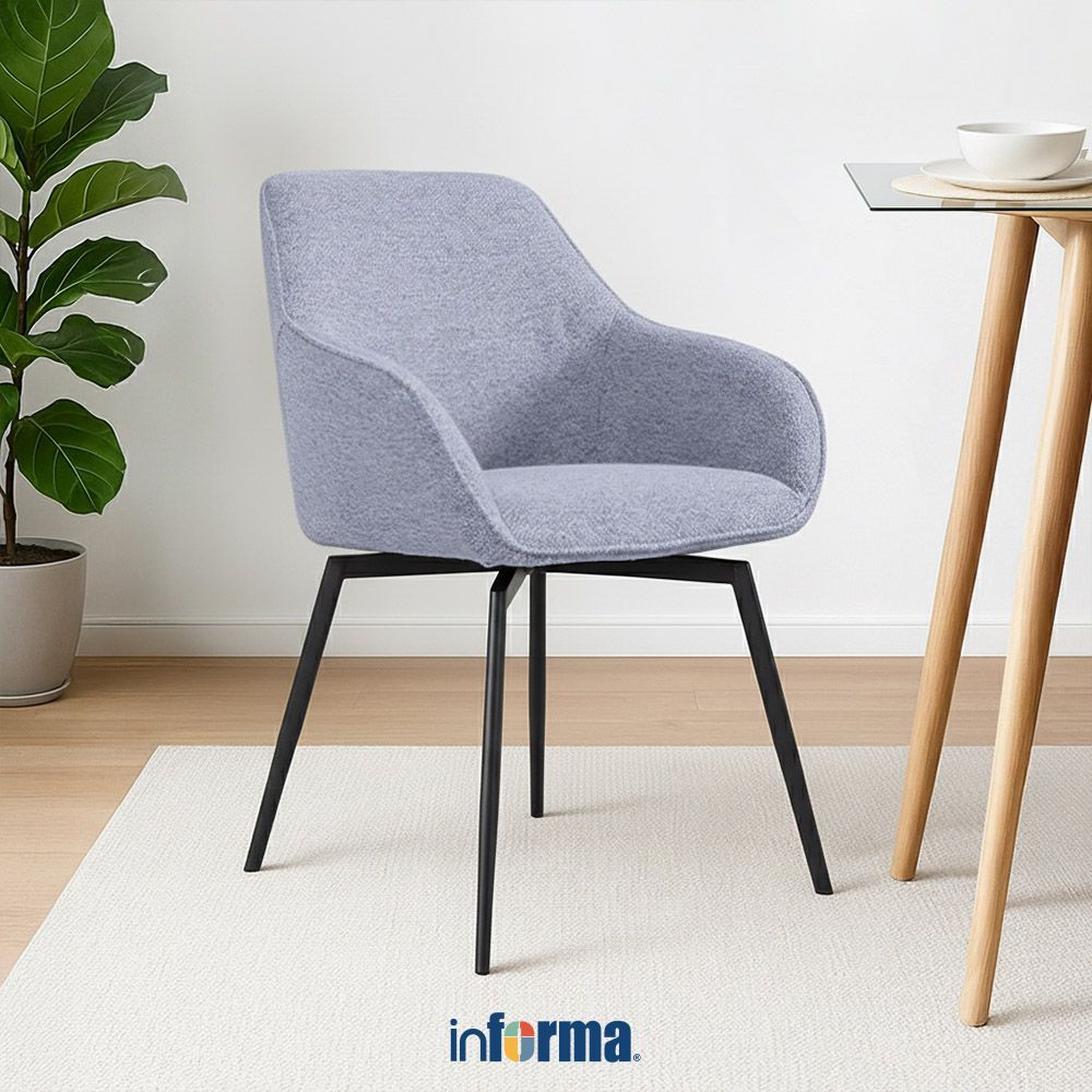 Jual Informa Clara Kursi Makan Fabric - Abu-Abu Dining Chair Tempat ...