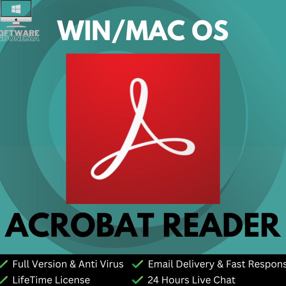 Jual (WIN/MAC) Aplikasi Adobe Acrobat Pro DC 2025 100 Works