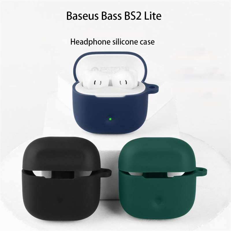 Jual Untuk Baseus Bass BS2 Lite Cover Bluetooth Earphone Box Case ...
