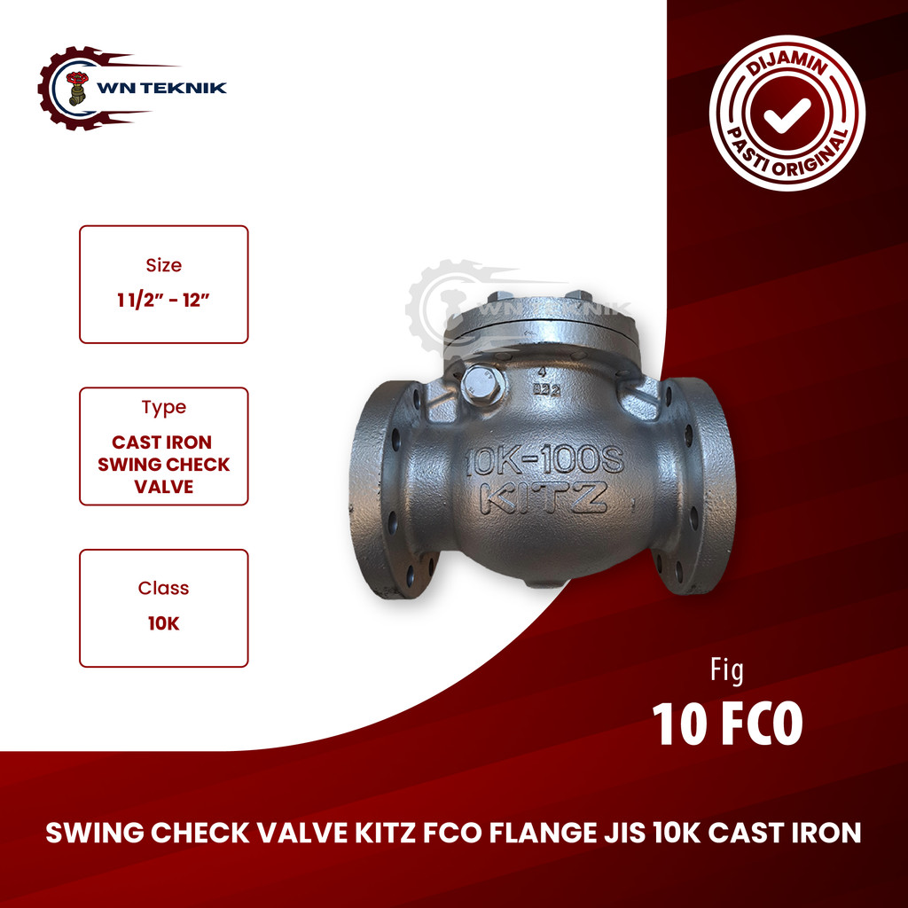 Jual SWING CHECK VALVE KITZ 4