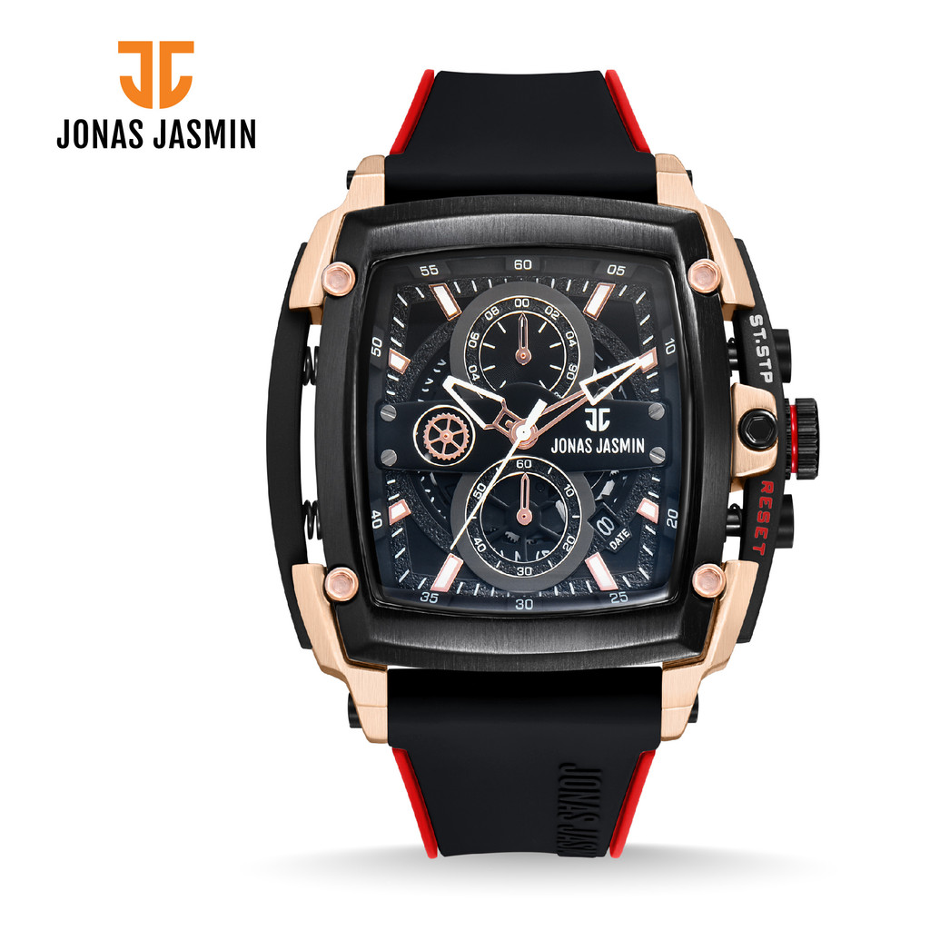 Jual Jonas Jasmin - Jam Tangan Analog Pria JJ-5389MC Chrono Aktif