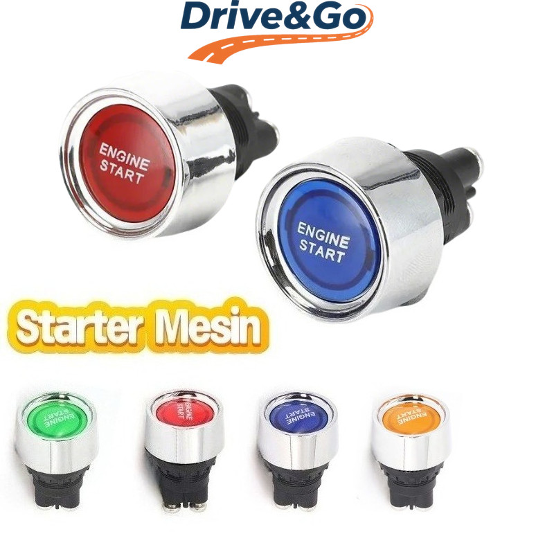 Jual Universal 50A12V Sakelar Tombol Start LED Pengganti Starter Mesin ...