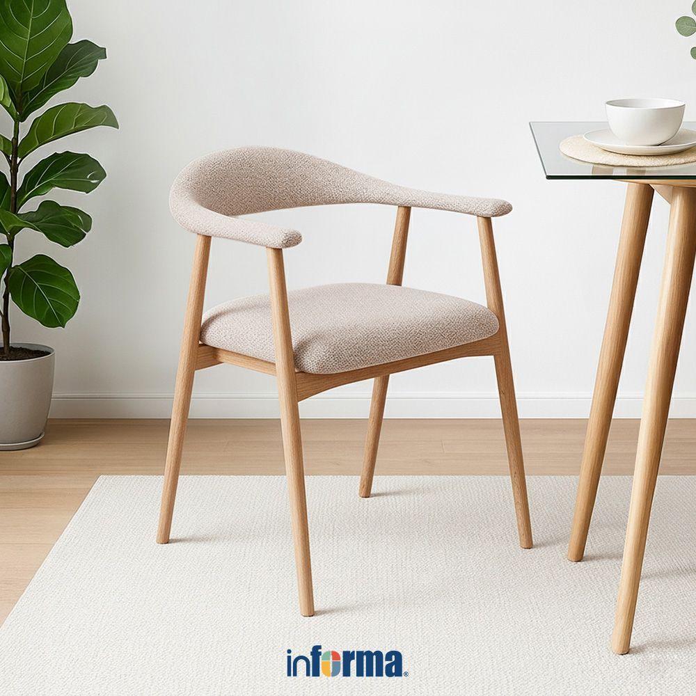 Jual Informa Addi Kursi Makan Fabric Dining Chair Tempat Duduk Ruang ...