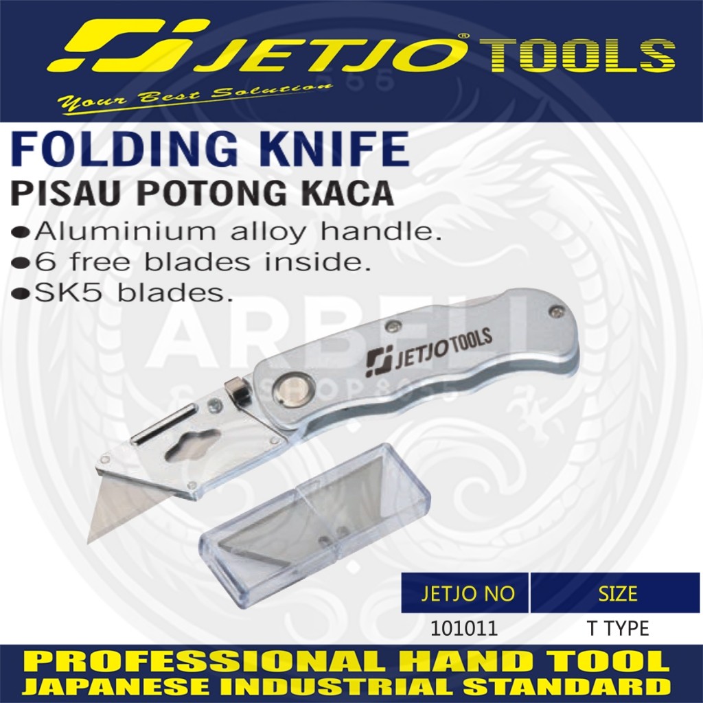 Jual FOLDING KNIFE PISAU CUTTER BISA DI LIPAT CATER FREE 6 MATA PISAU ...