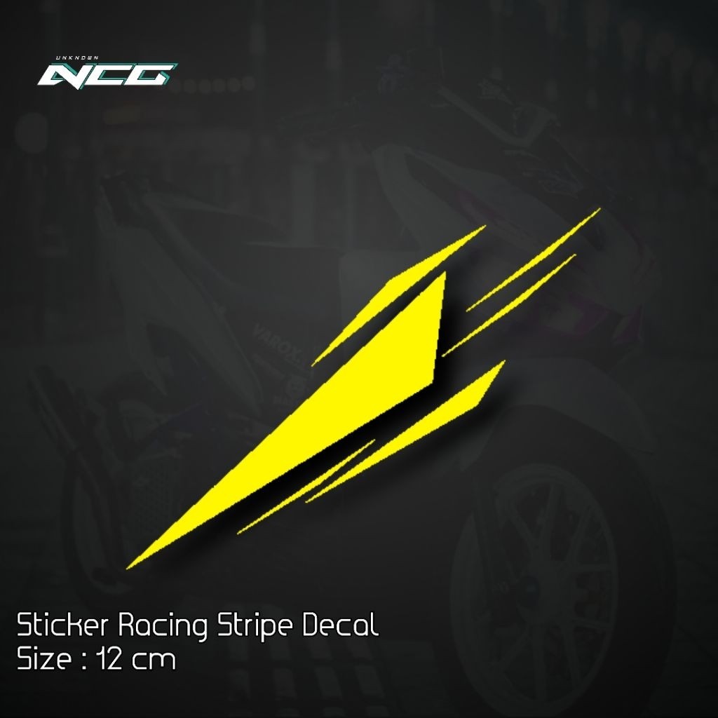 Jual Sticker Racing Stripe Decal Stiker Cutting Sports Motor & Mobil ...