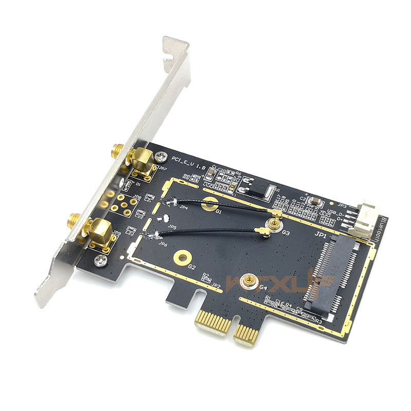 Jual Wifi Adapter PCI-E 1X To Mini Pci Express Wifi Raiser wifi 6 ...
