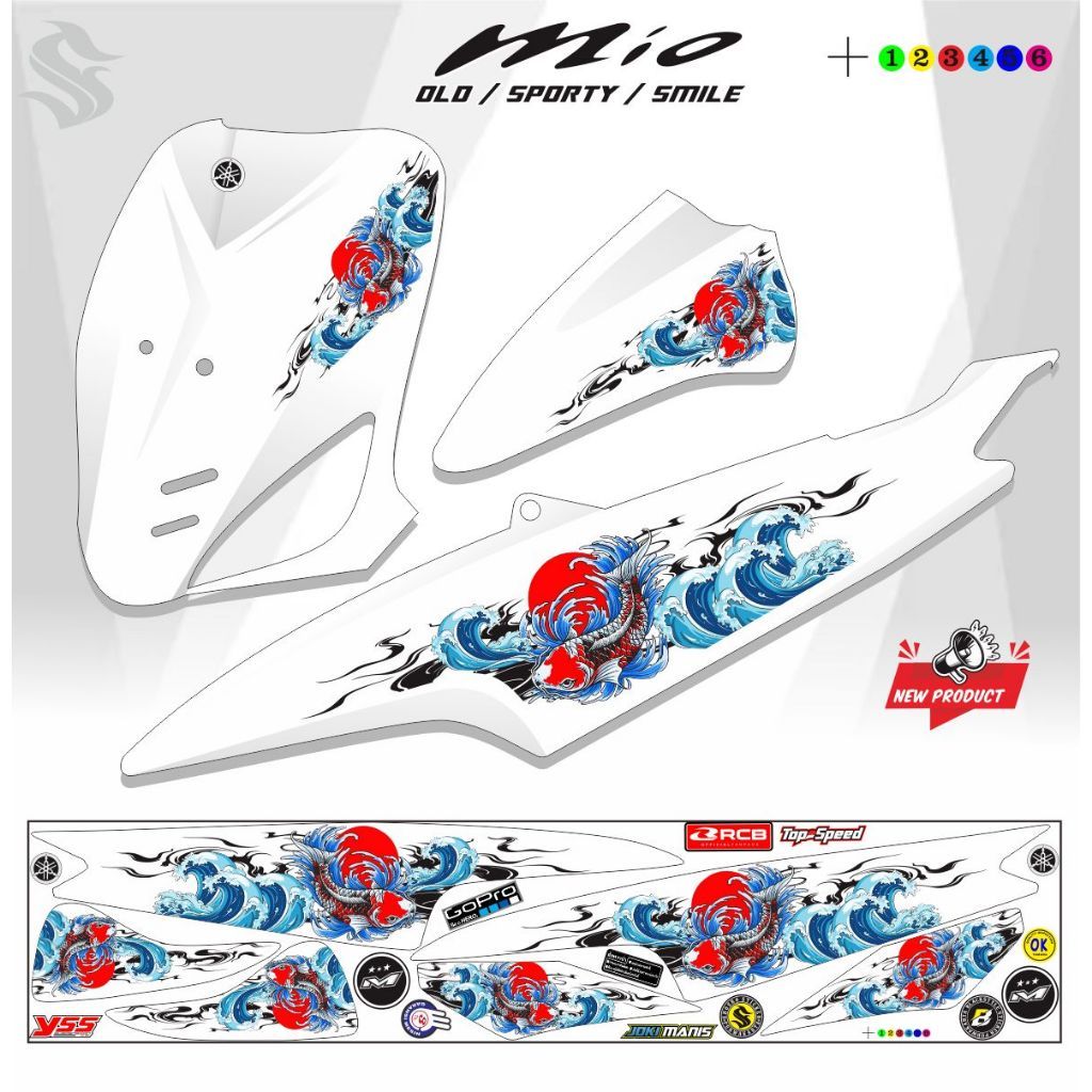 Jual STICKER MIO OLD / STRIPING MIO SPORTY / VARIASI MIO SMILE STICKER ...