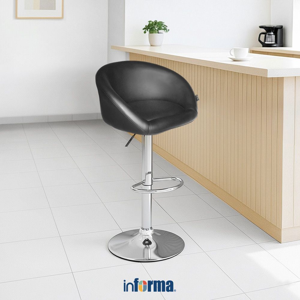 Jual Informa Tommy Kursi Bar - Hitam Bar Stool Kursi Kafe Bartending ...