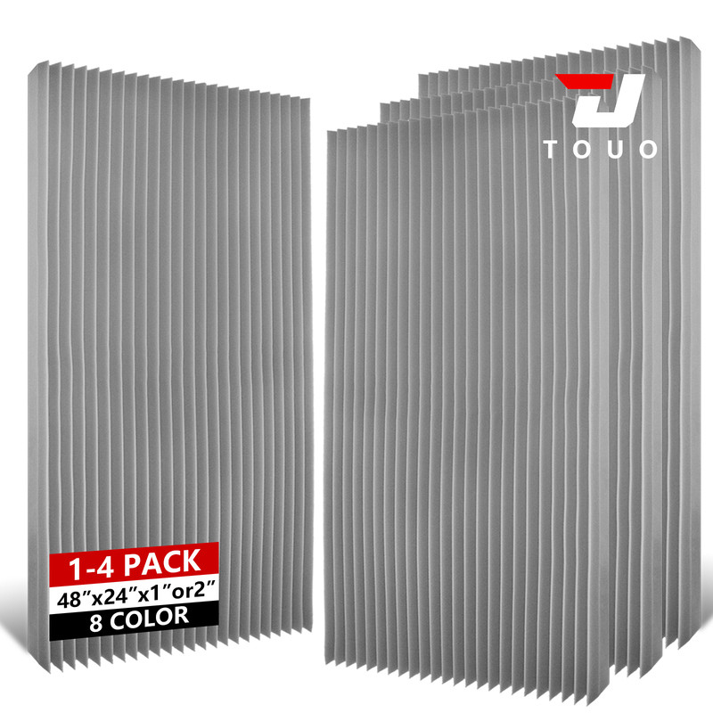 Jual TOUO Acoustic Panels Wedge Foam 472x236 14Pack Noise Reducing ...