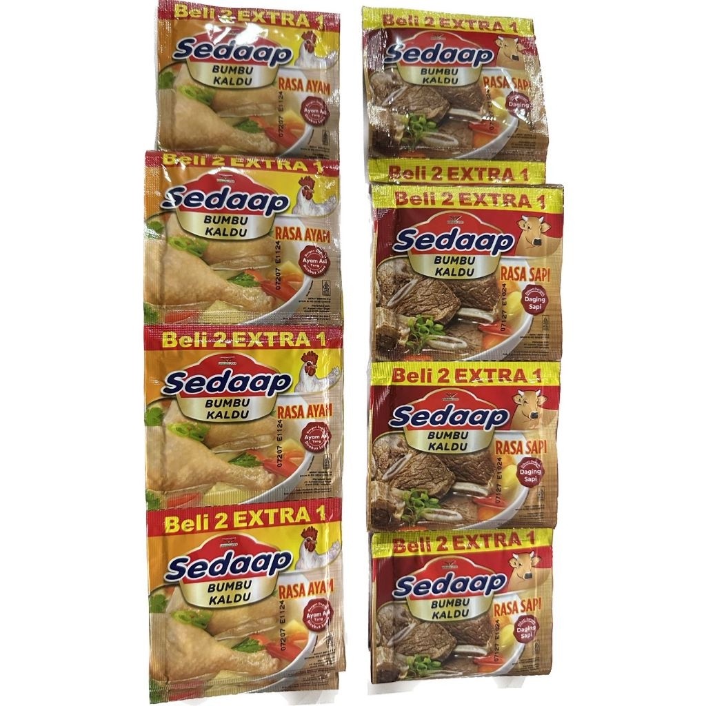 Jual SEDAAP BUMBU KALDU PENYEDAP RENCENG ISI 36 x 9gr KALDU RASA SAPI ...