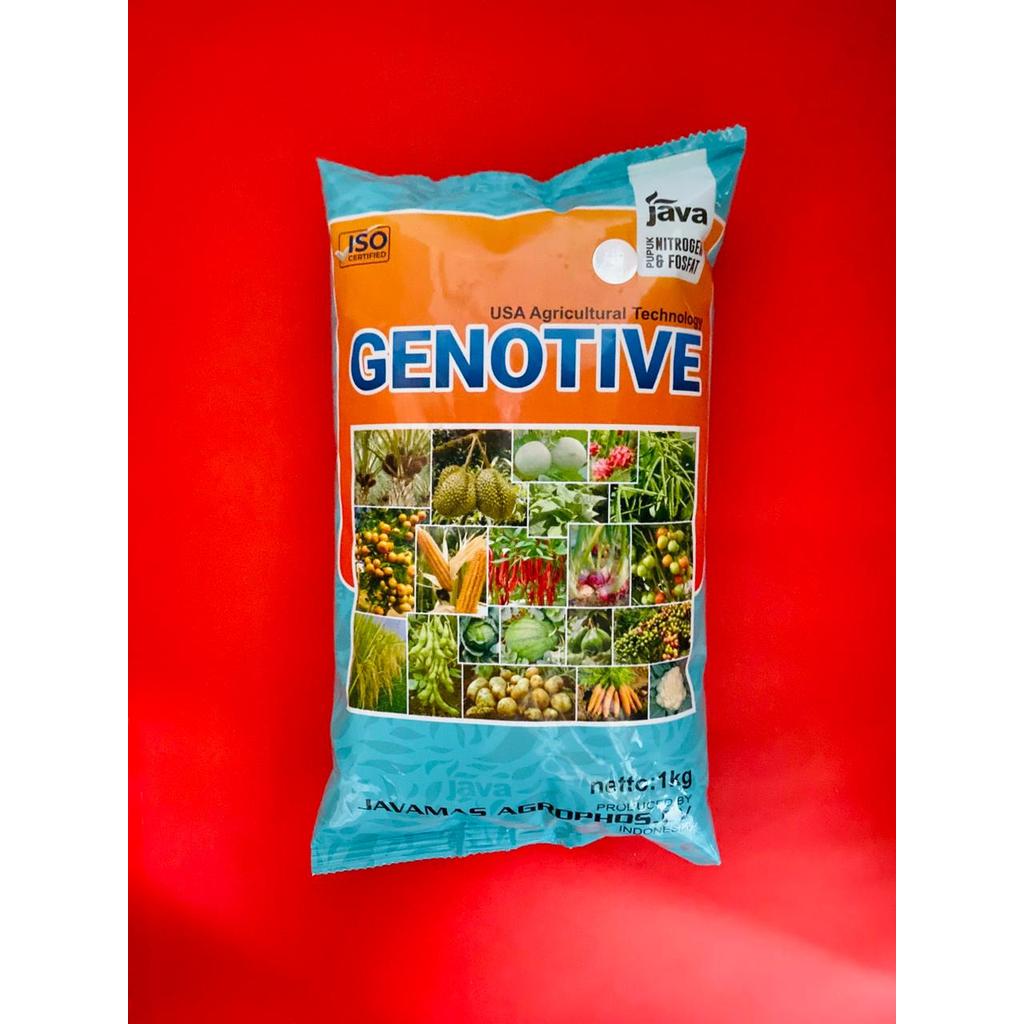 Pupuk daun ionik double makro majemuk GENOTIVE cegah penyempitan daun isi 1kg dari JAVAMAS