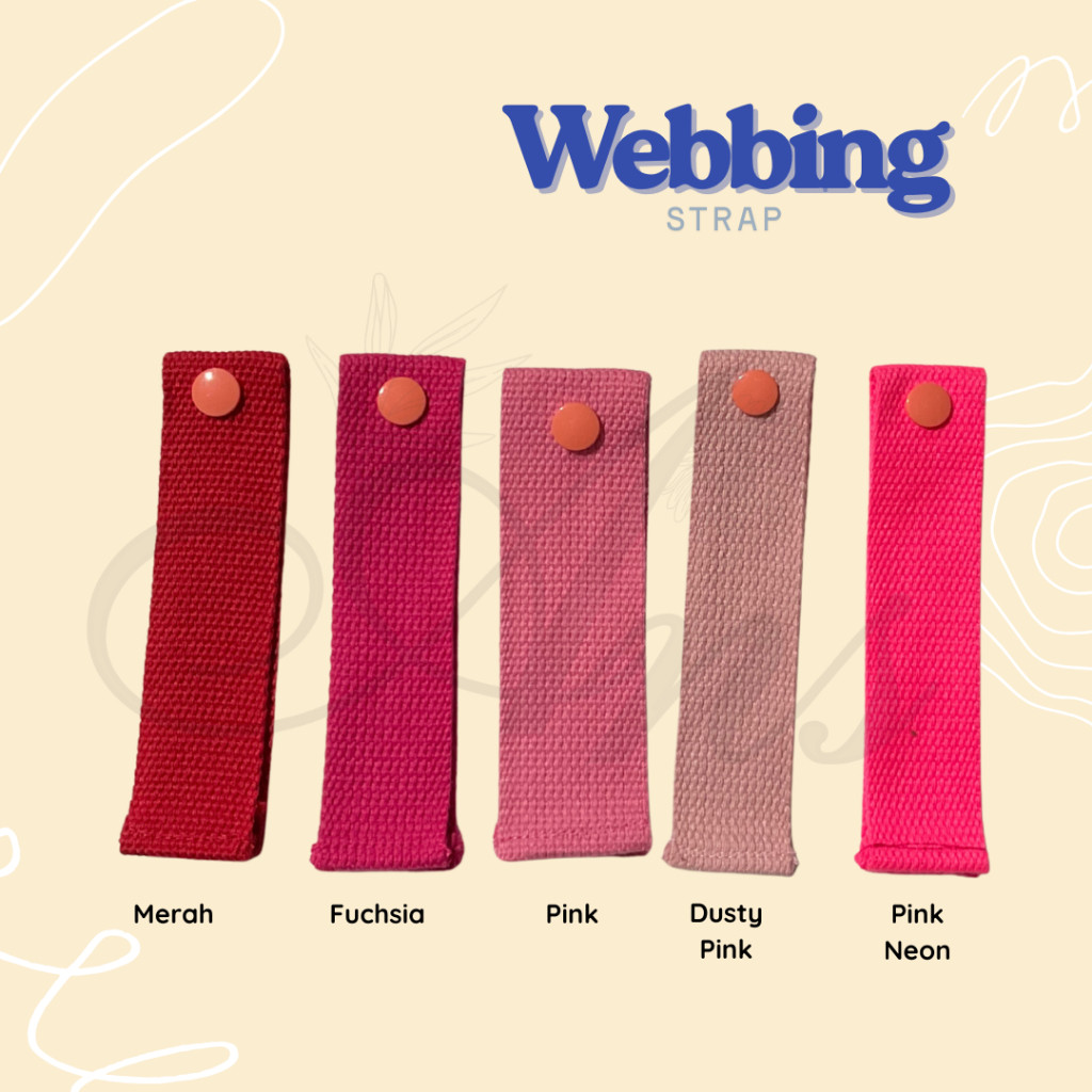 Jual Strap Webbing Keychain Bagcharm DIY Custom Gantungan kunci tas ...