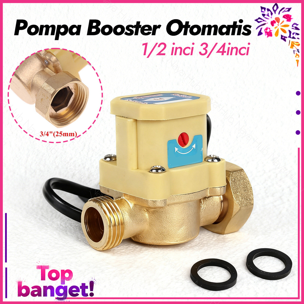 Jual Saklar Otomatis Pompa Booster Dorong Water Flow Switch 1/2 Inch 3/ ...