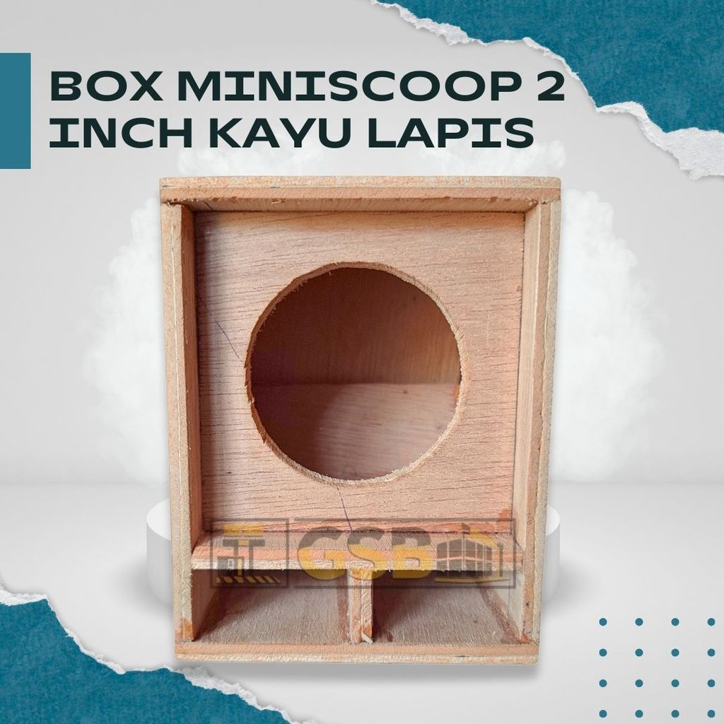 Jual Box Speaker 2 Inch Miniscoop Single untuk Projek Audio DIY dan ...