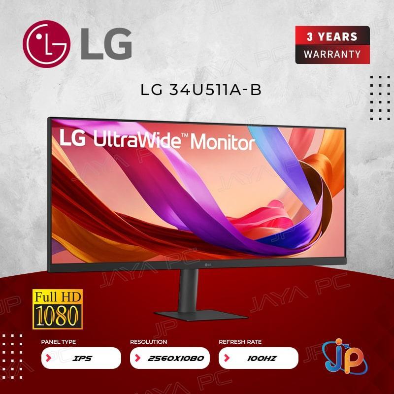 Jual Monitor LG UltraWide LED IPS 34U511A-B - WFHD 34
