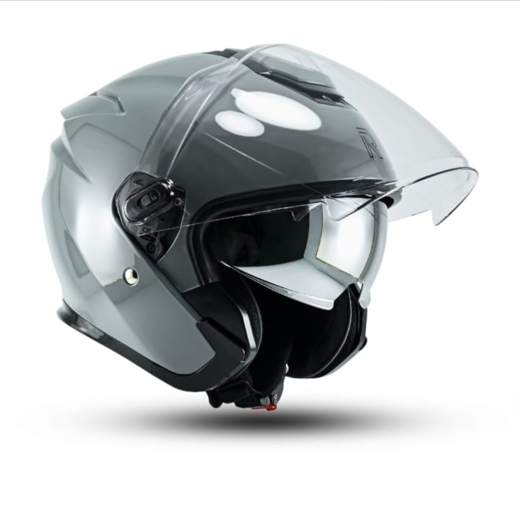 Jual Helm R SIX Revolt X Double Visor Solid Half Face | Shopee Indonesia