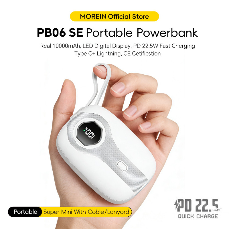 Jual [SUPER MINI] Morein PB06 SE Powerbank 10000mah PD 22.5W Fast ...
