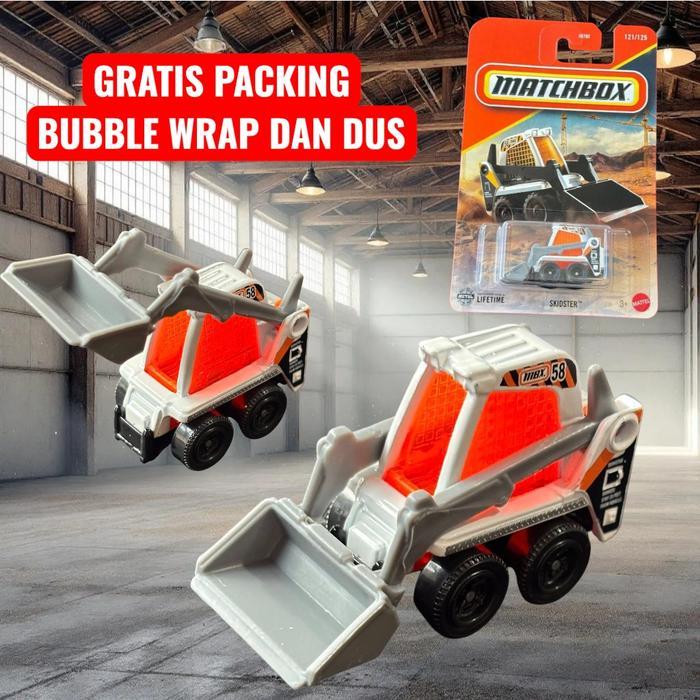 Jual Matchbox Skidster Skid Steer Loader Putih Orange 93BL PStore27 ...