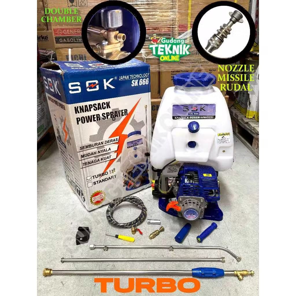 Jual MESIN KNAPSACK SEMPROT HAMA RACUN SOK SK888 4TAK TURBO + TABUNG ...